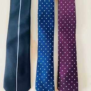 Express Lot Of 3 Ties Mens Slim  Modern Prints